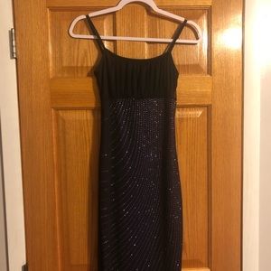 Plum Colored Formal Dress with Sequins